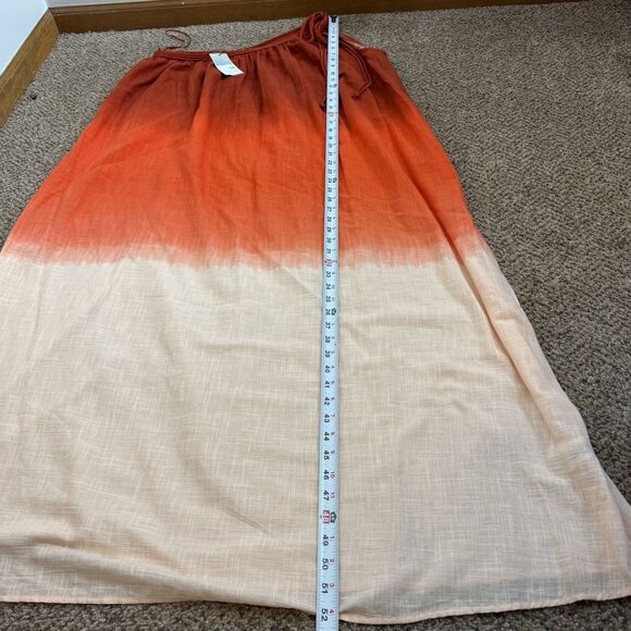 NWT Primark Maxi One Shoulder Dress Womens M Boho Beach 100% Cotton Oversized - Picture 11 of 13